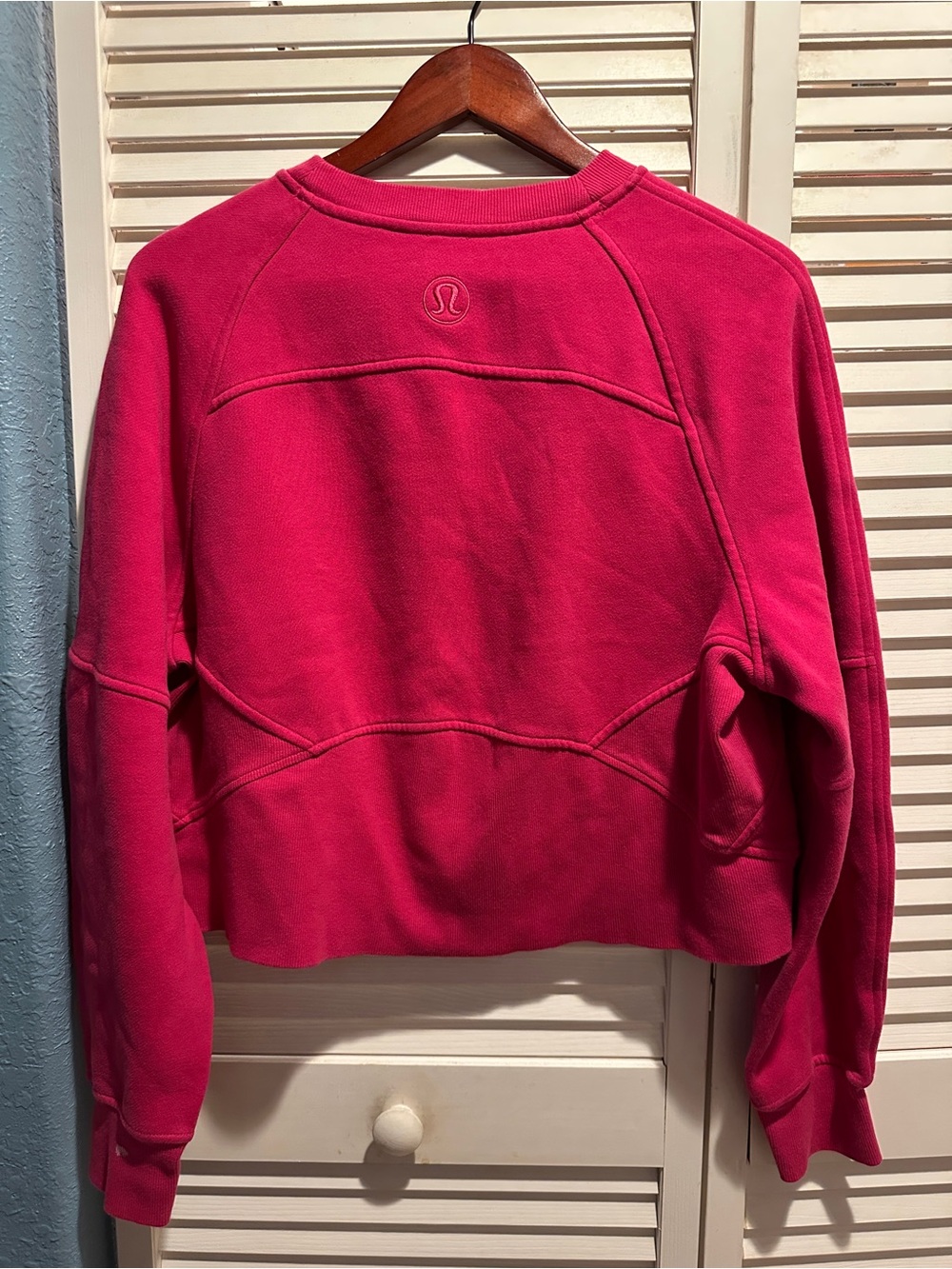 Lululemon Scuba Oversized Wordmark Sweatshirt Passionate Pink PSNT Pullover - Picture 5 of 8